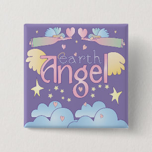 Bóton Quadrado 5.08cm Earth Angel