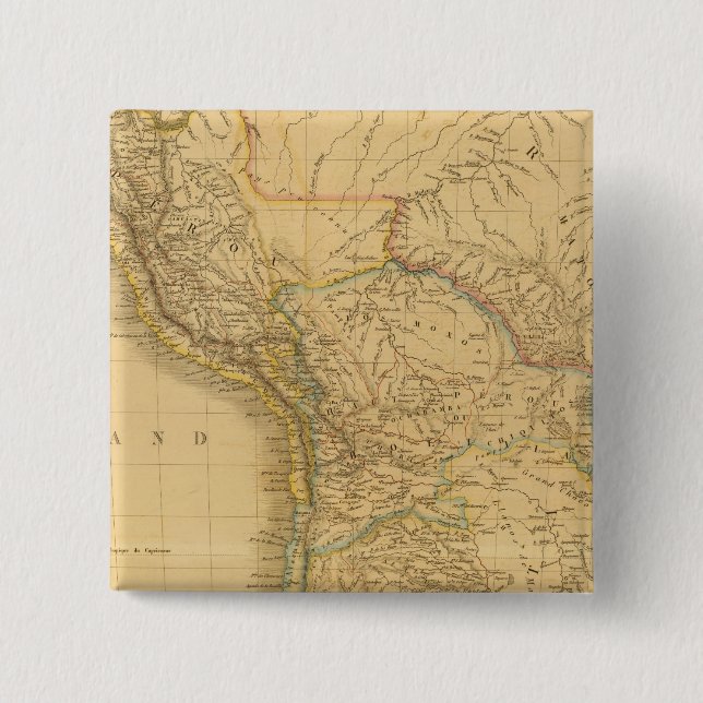 Bóton Quadrado 5.08cm EaSt.América do Sul (Frente)