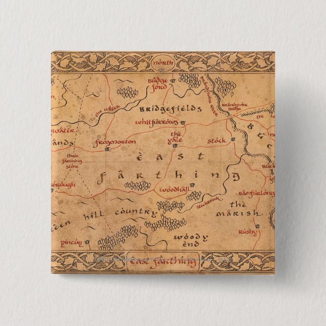 Bóton Quadrado 5.08cm East Farthing (Frente)