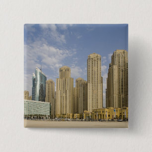 Bóton Quadrado 5.08cm EAU, Dubai, Marina. Residência na praia de Jumeir