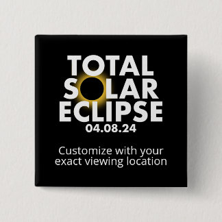 Bóton Quadrado 5.08cm Eclipse Personalizável 2024