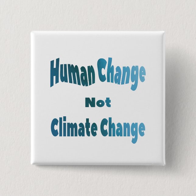 Bóton Quadrado 5.08cm Economias do aquecimento global a consciência do (Frente)