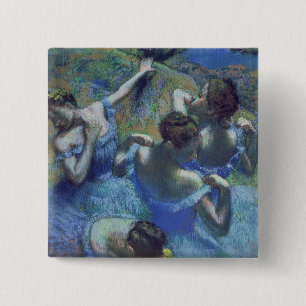 Bóton Quadrado 5.08cm Edgar Degas Dançarinos azuis, c.1899