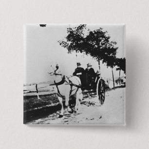 Bóton Quadrado 5.08cm Edgar Degas Edgar Degas e um amigo
