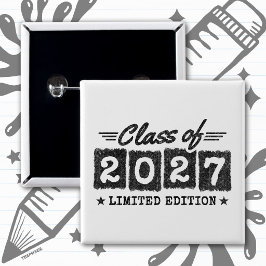 Bóton Quadrado 5.08cm Edição Limitada de Formatura Turma de Formandos de