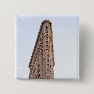 Bóton Quadrado 5.08cm Edifício flatiron