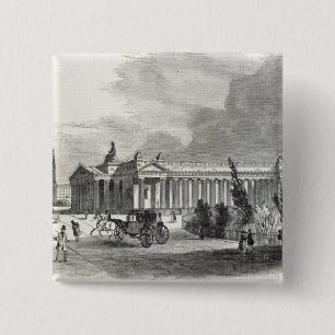 Bóton Quadrado 5.08cm Edimburgo: A instituição e Scott reais