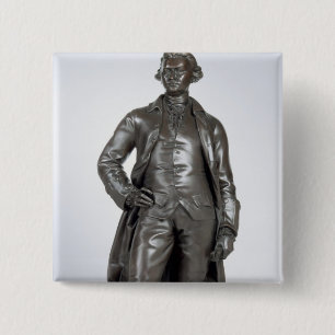 Bóton Quadrado 5.08cm Edmund Burke (1729-97) 1865 (bronze)