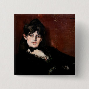 Bóton Quadrado 5.08cm Edouard Manet - Berthe Morisot Reclinada