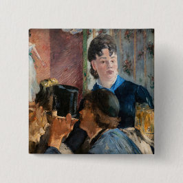 Bóton Quadrado 5.08cm Edouard Manet - Cerveja Garçonete
