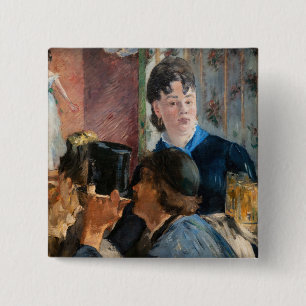 Bóton Quadrado 5.08cm Edouard Manet - Cerveja Garçonete