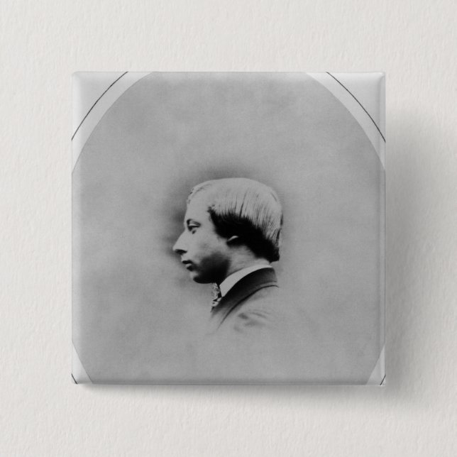 Bóton Quadrado 5.08cm Edward VII, 1860 (Frente)