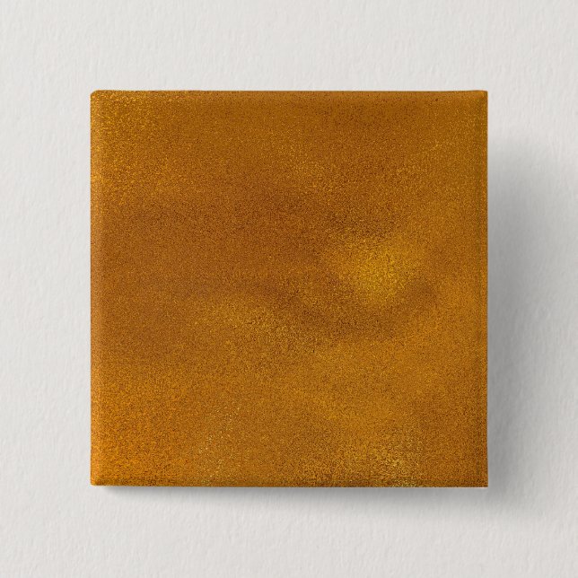 Bóton Quadrado 5.08cm Efeito Dourado (Frente)