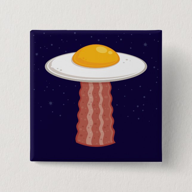 Bóton Quadrado 5.08cm Eggstraterrestre (Frente)