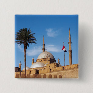 Bóton Quadrado 5.08cm Egito, Cairo, Cidadela, Mesquita de Muhammad Ali