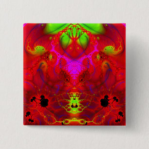 Bóton Quadrado 5.08cm EL Diablo: O botão do diabo