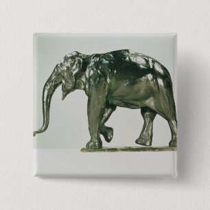 Bóton Quadrado 5.08cm Elefante branco