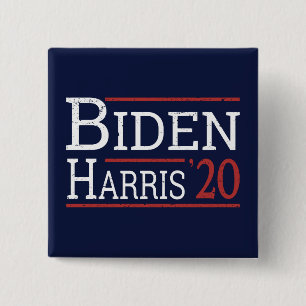 Bóton Quadrado 5.08cm Eleição 2020 - Biden Harris I