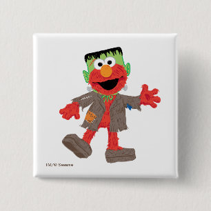 Bóton Quadrado 5.08cm Elmo Frankenstein Costume
