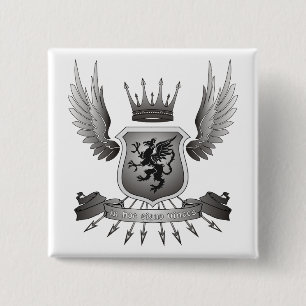 Bóton Quadrado 5.08cm Em vinces hoc do signo