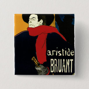 Bóton Quadrado 5.08cm Embaixadores da Vintage Art Nouveau, Toulouse Laut