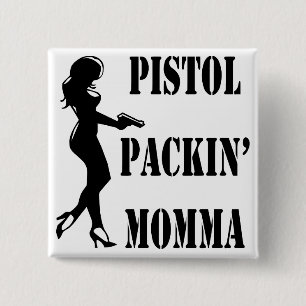 Bóton Quadrado 5.08cm Embalagem de pistola Momma 2