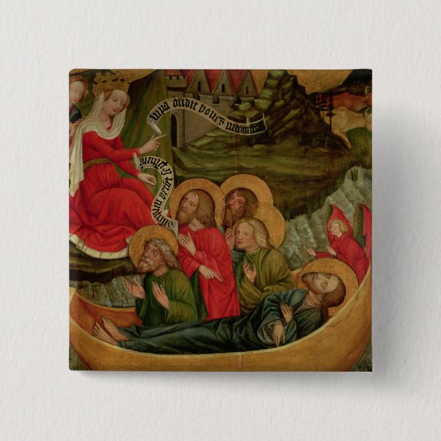 Bóton Quadrado 5.08cm Embarque do corpo de St James (Frente)