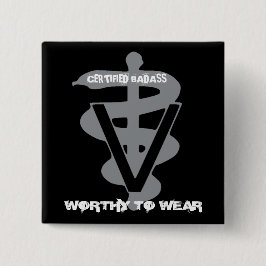 Bóton Quadrado 5.08cm Embassas Certificadas Veterinárias - Digno De Vist