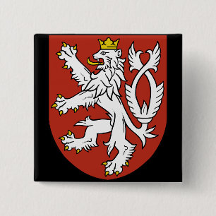 Bóton Quadrado 5.08cm emblema da boêmia