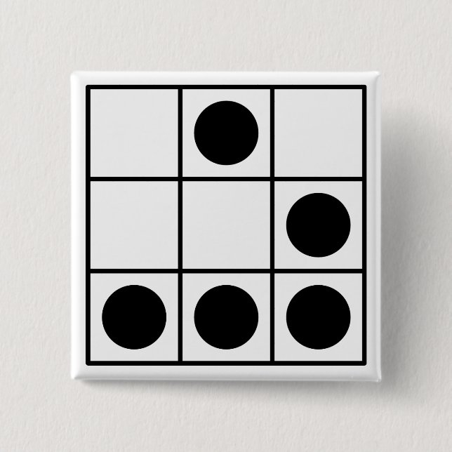 Bóton Quadrado 5.08cm Emblema do cabouqueiro (Frente)