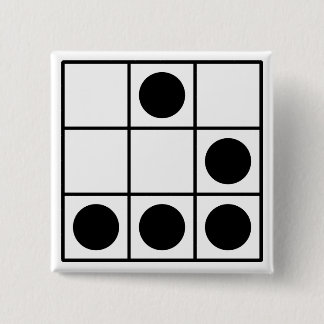 Bóton Quadrado 5.08cm Emblema do cabouqueiro