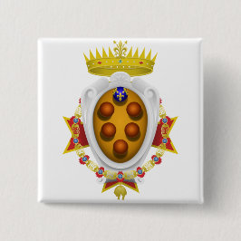 Bóton Quadrado 5.08cm Emblema do Marinho Toscânia Medici