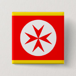 Bóton Quadrado 5.08cm Emblema do Marinho Toscânia Medici