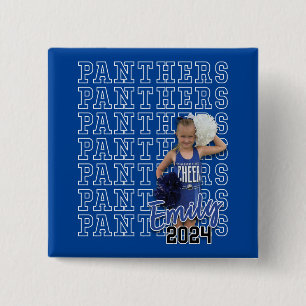 Bóton Quadrado 5.08cm Emily Cheer 2024 — 2" Botão