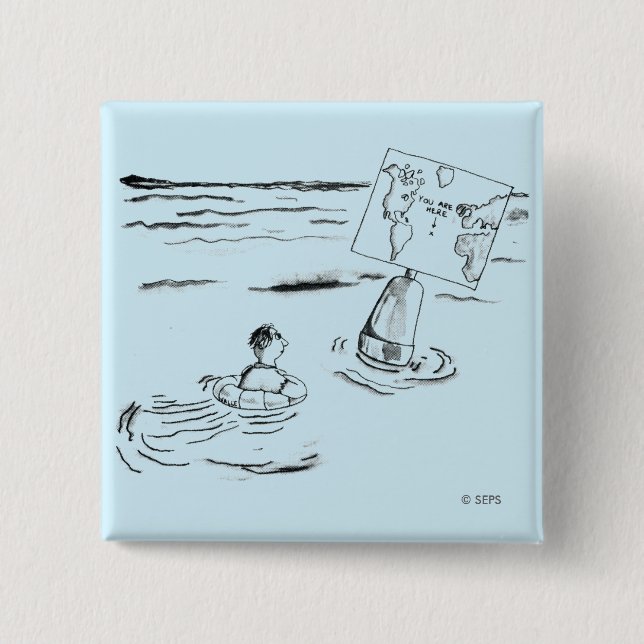 Bóton Quadrado 5.08cm Encalhado (Frente)