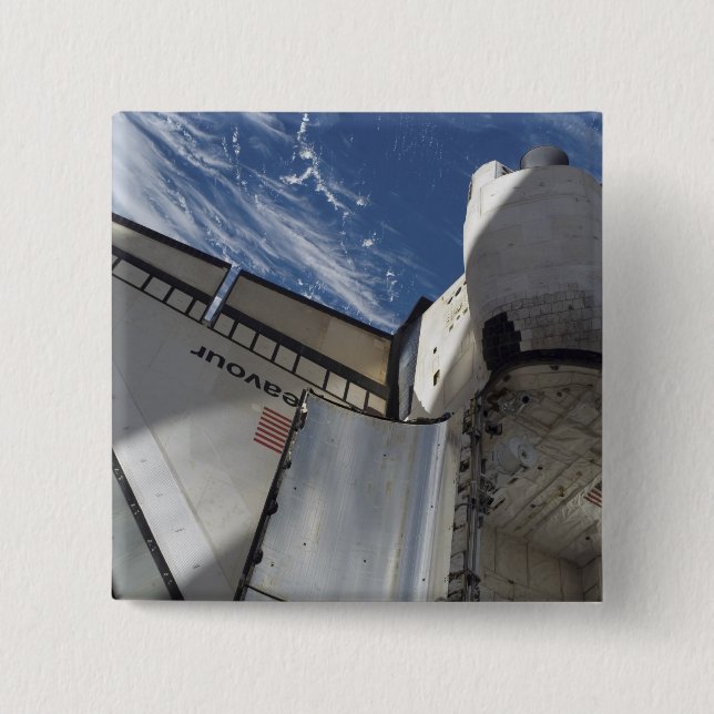 Bóton Quadrado 5.08cm Endeavor do Envelope Espacial 25 (Frente)