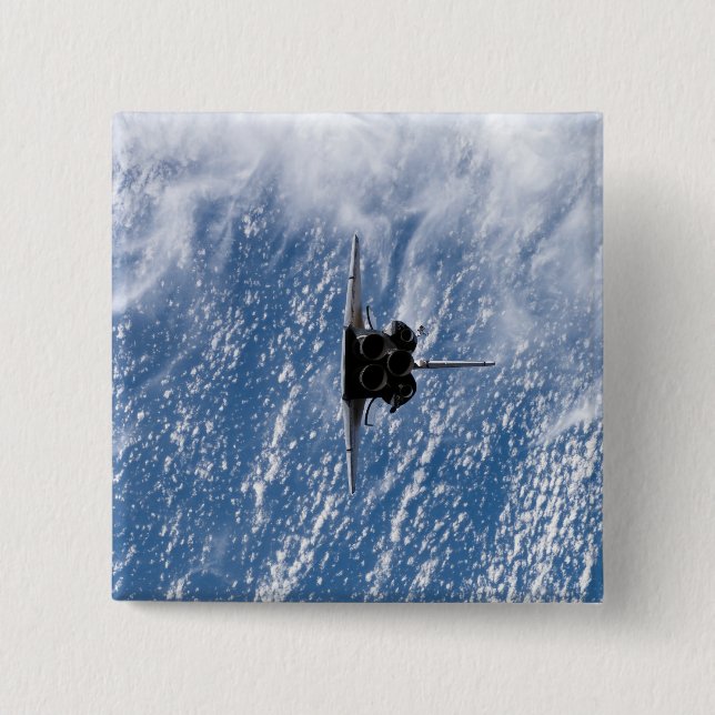 Bóton Quadrado 5.08cm Endeavor do Shuttle do Espaço 18 (Frente)