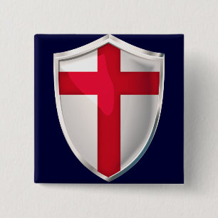 Bóton Quadrado 5.08cm England Shield