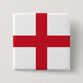Bóton Quadrado 5.08cm English Flag (Inglaterra)