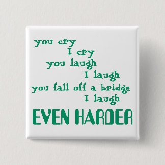 Bóton Quadrado 5.08cm engraçado