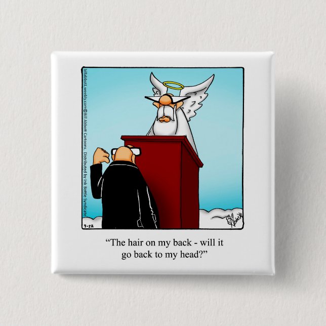 Bóton Quadrado 5.08cm Engraçado No Botão De Aniversário Do Humor Hill (Frente)