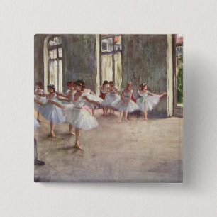 Bóton Quadrado 5.08cm Ensaio de Balé de Degas