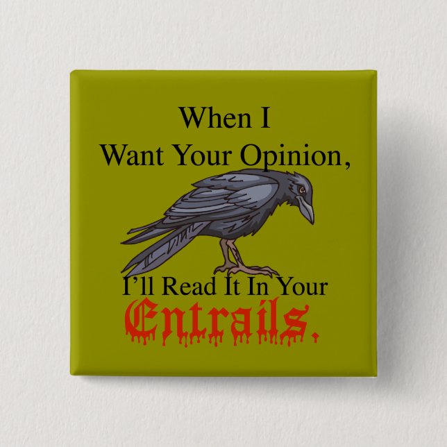 Bóton Quadrado 5.08cm entranhas do botão (Frente)