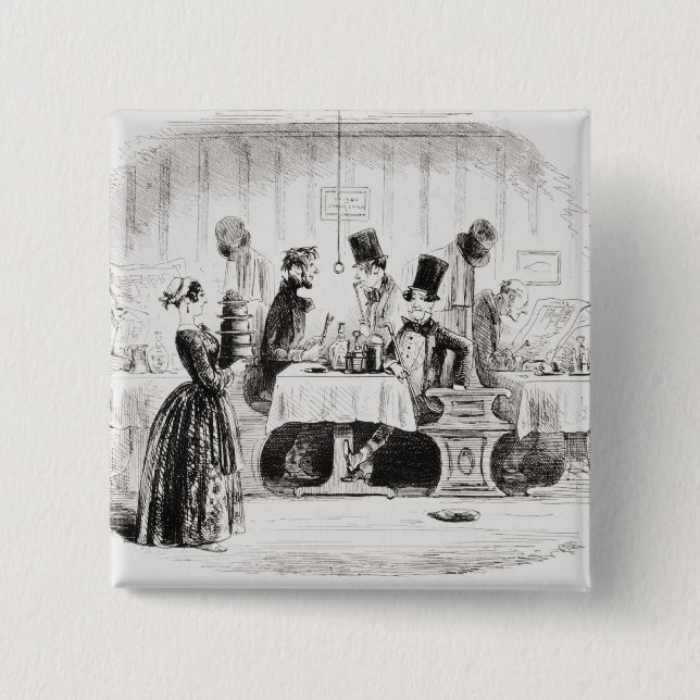 Bóton Quadrado 5.08cm Entretenimento do Sr. Guppy (Frente)