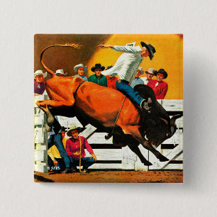 Bóton Quadrado 5.08cm Equitação de Bull por Fred Ludekens