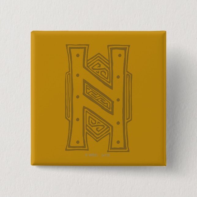 Bóton Quadrado 5.08cm Erebor - H Symbol (Frente)