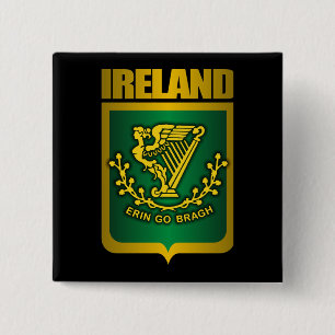 Bóton Quadrado 5.08cm "Erin vai ouro de Bragh"