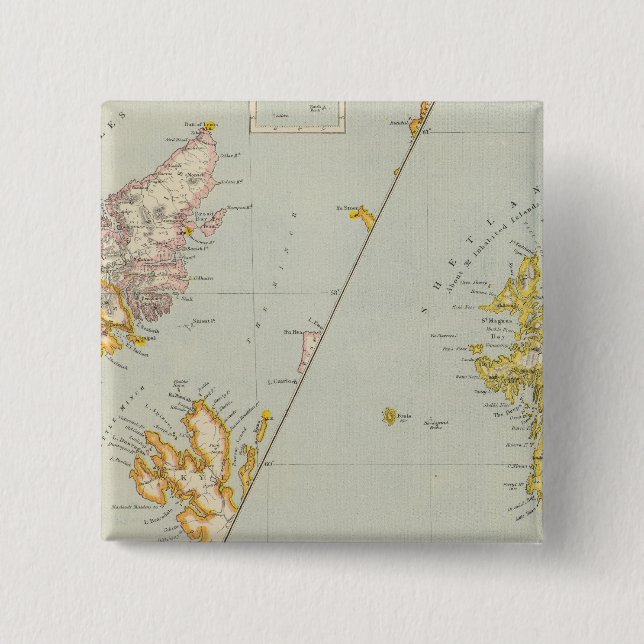 Bóton Quadrado 5.08cm Escócia 16 (Frente)