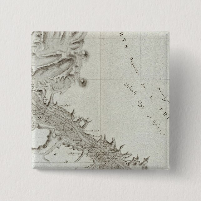 Bóton Quadrado 5.08cm Esne, Egito (Frente)