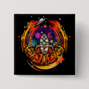 Bóton Quadrado 5.08cm Espachante de Explosão